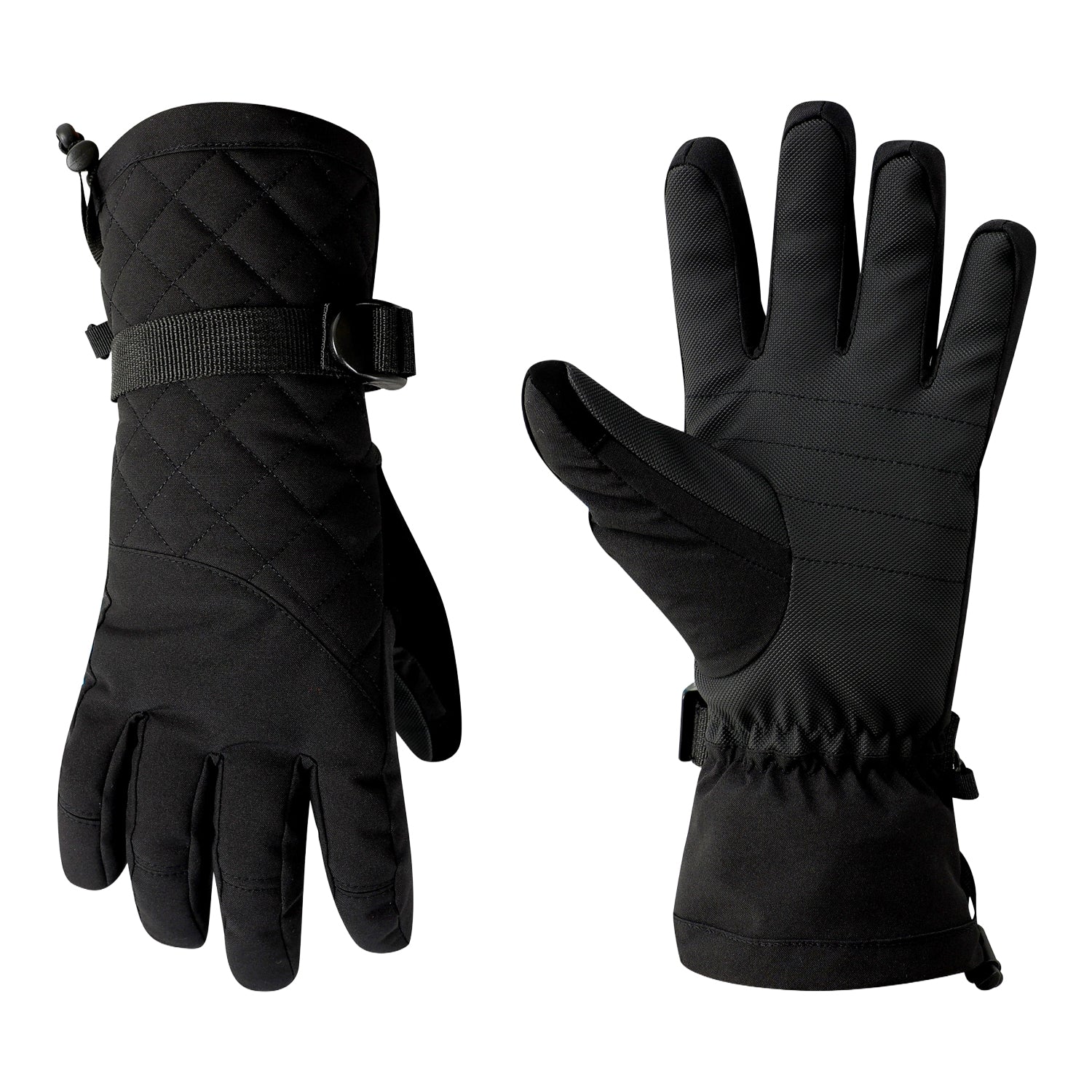 Black - Pack Shot - Regatta Womens-Ladies Summit Waterproof Ski Gloves