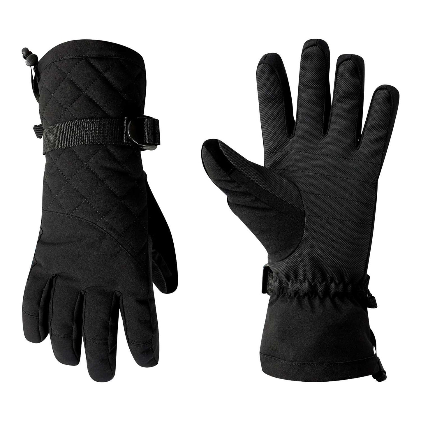 Black - Pack Shot - Regatta Womens-Ladies Summit Waterproof Ski Gloves