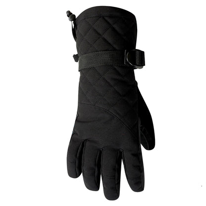 Black - Front - Regatta Womens-Ladies Summit Waterproof Ski Gloves