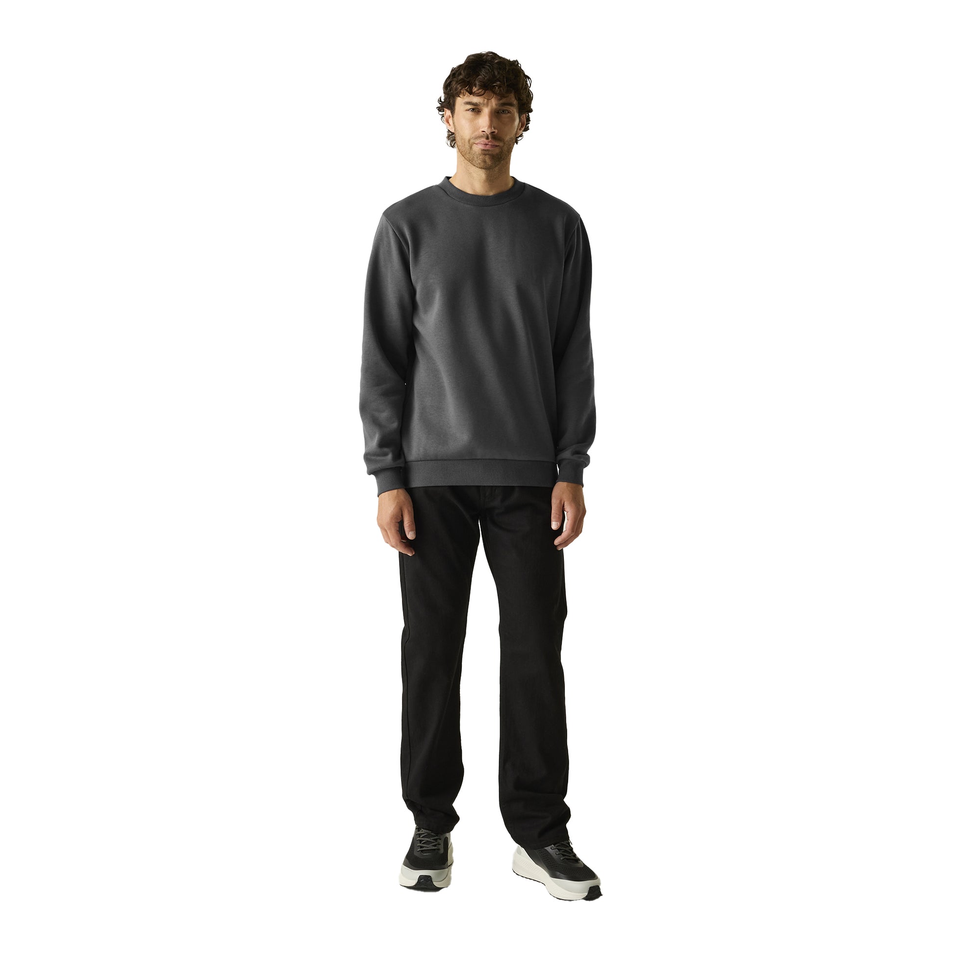 Solid Grey - Side - Regatta Mens Pro Sweatshirt