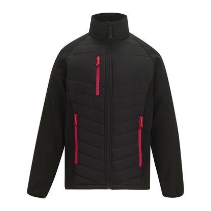 Black-Classic Red - Front - Regatta Mens Full Zip Padded Jacket