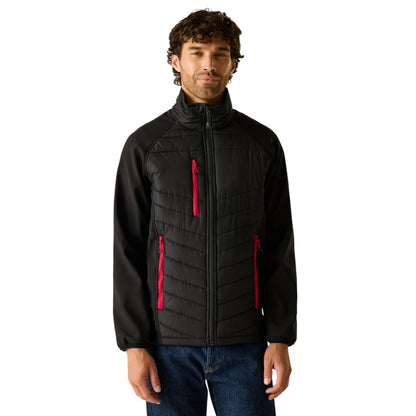 Black-Classic Red - Lifestyle - Regatta Mens Full Zip Padded Jacket