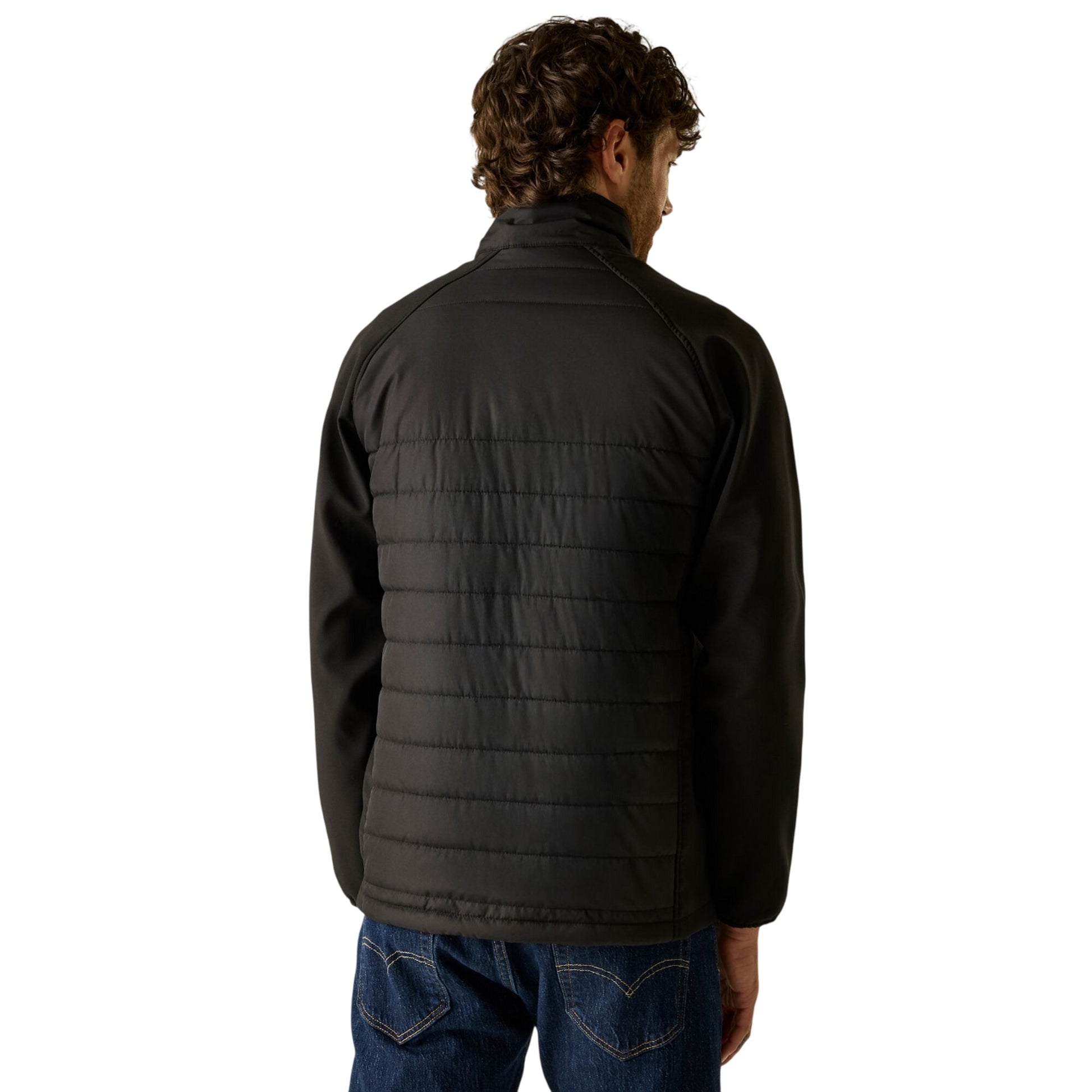 Black-Classic Red - Pack Shot - Regatta Mens Full Zip Padded Jacket
