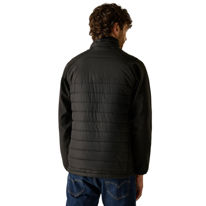 Black-Classic Red - Pack Shot - Regatta Mens Full Zip Padded Jacket