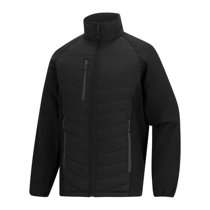 Black-Ash - Side - Regatta Mens Full Zip Padded Jacket