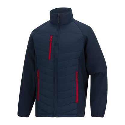 Navy-Classic Red - Side - Regatta Mens Full Zip Padded Jacket