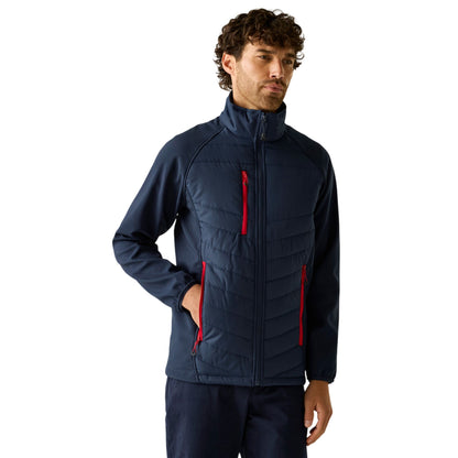 Navy-Classic Red - Lifestyle - Regatta Mens Full Zip Padded Jacket