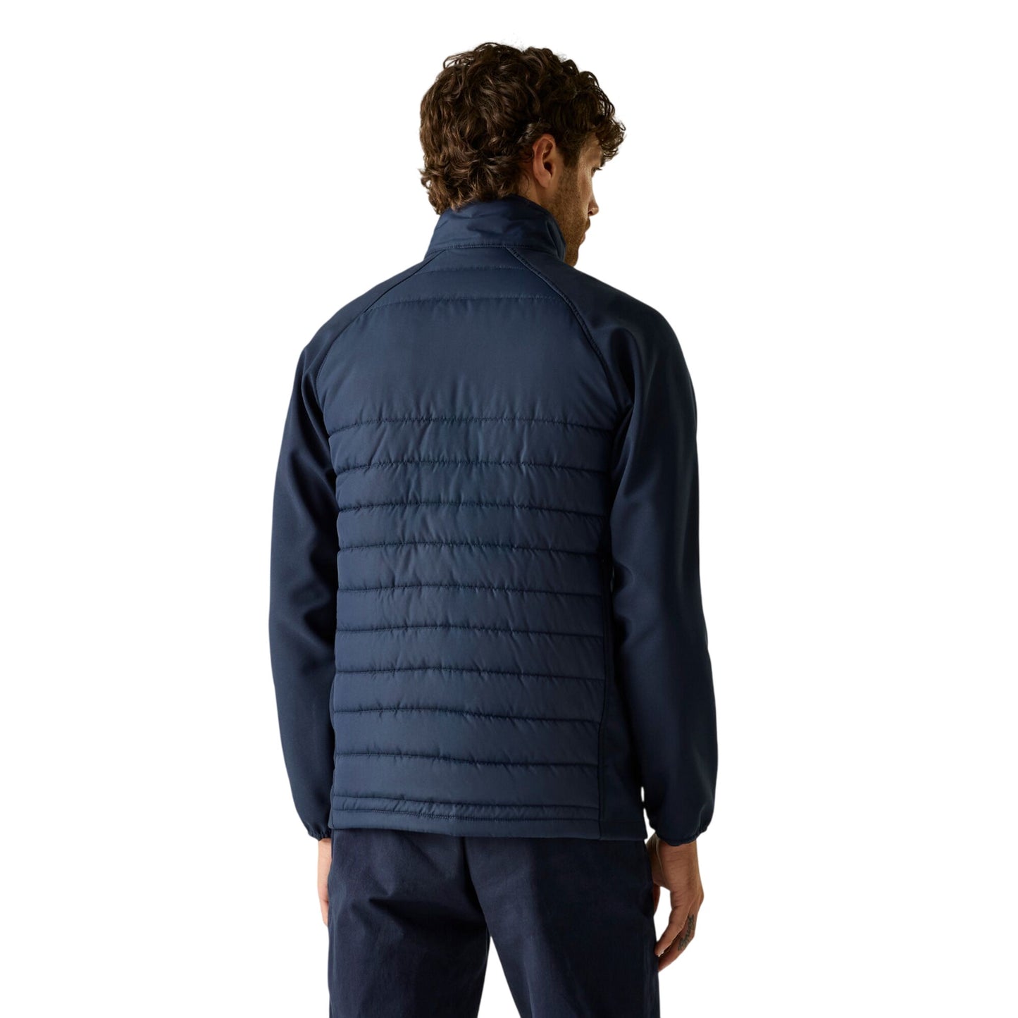 Navy-Classic Red - Pack Shot - Regatta Mens Full Zip Padded Jacket