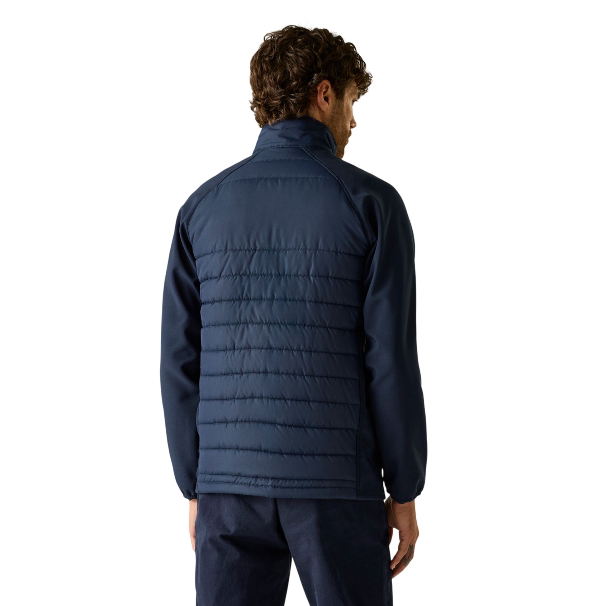 Navy-Classic Red - Pack Shot - Regatta Mens Full Zip Padded Jacket