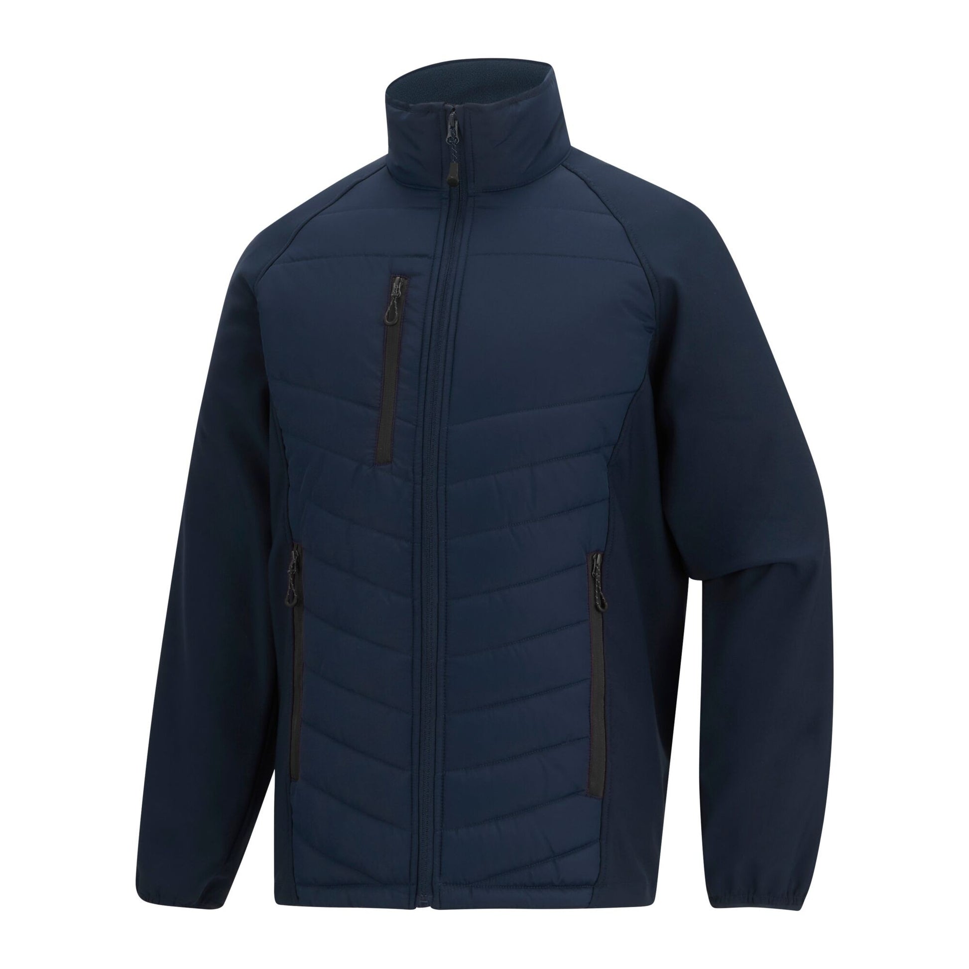 Navy-Ash - Side - Regatta Mens Full Zip Padded Jacket