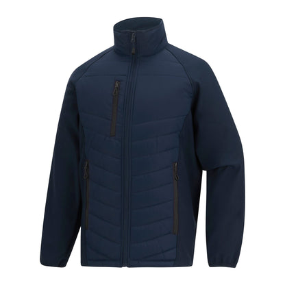 Navy-Ash - Side - Regatta Mens Full Zip Padded Jacket
