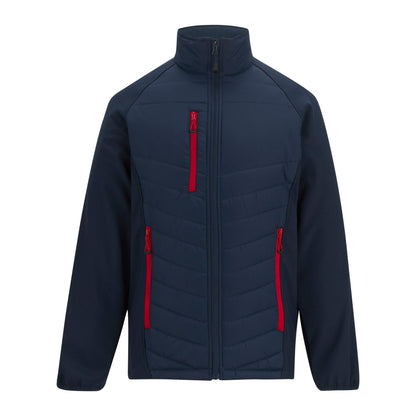 Navy-Classic Red - Front - Regatta Mens Full Zip Padded Jacket