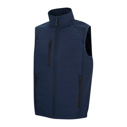 Navy-Ash - Side - Regatta Mens Full Zip Gilet
