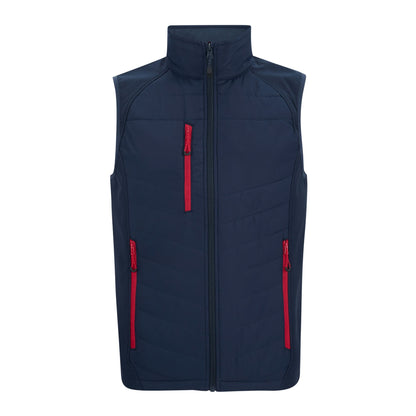 Navy-Classic Red - Front - Regatta Mens Full Zip Gilet