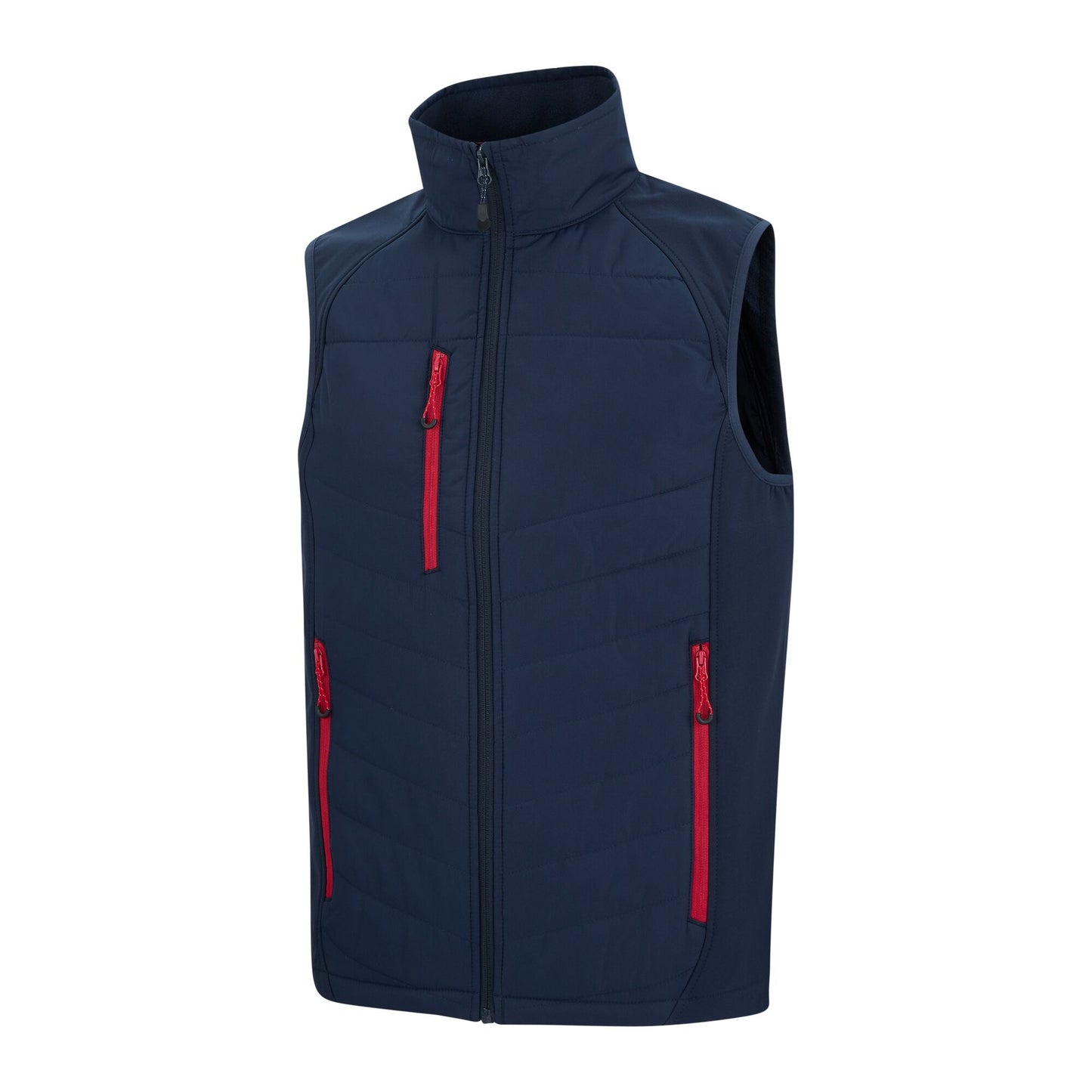 Navy-Classic Red - Side - Regatta Mens Full Zip Gilet
