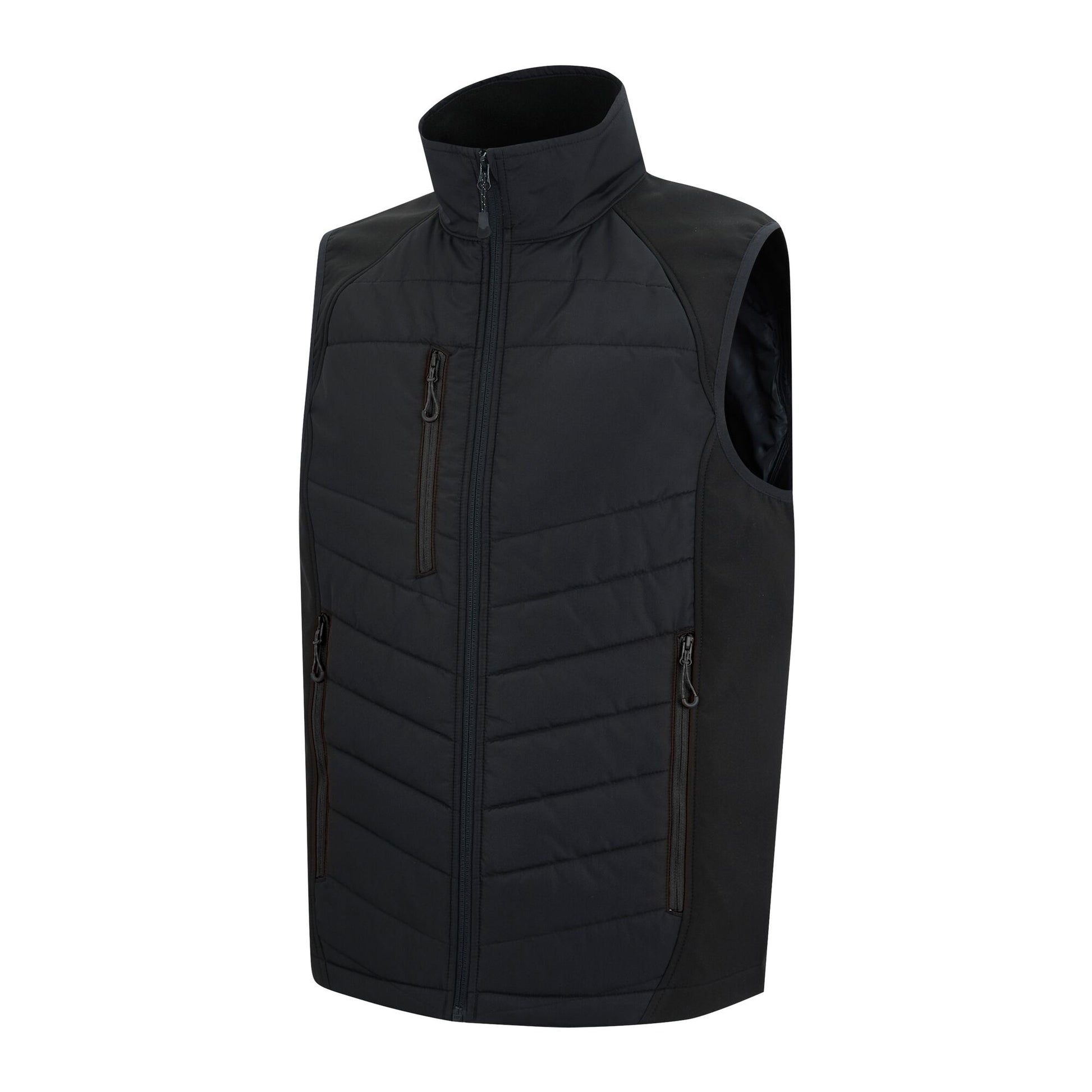 Black-Ash - Side - Regatta Mens Full Zip Gilet