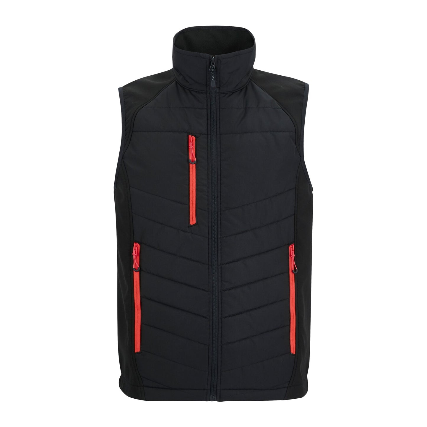 Black-Classic Red - Front - Regatta Mens Full Zip Gilet
