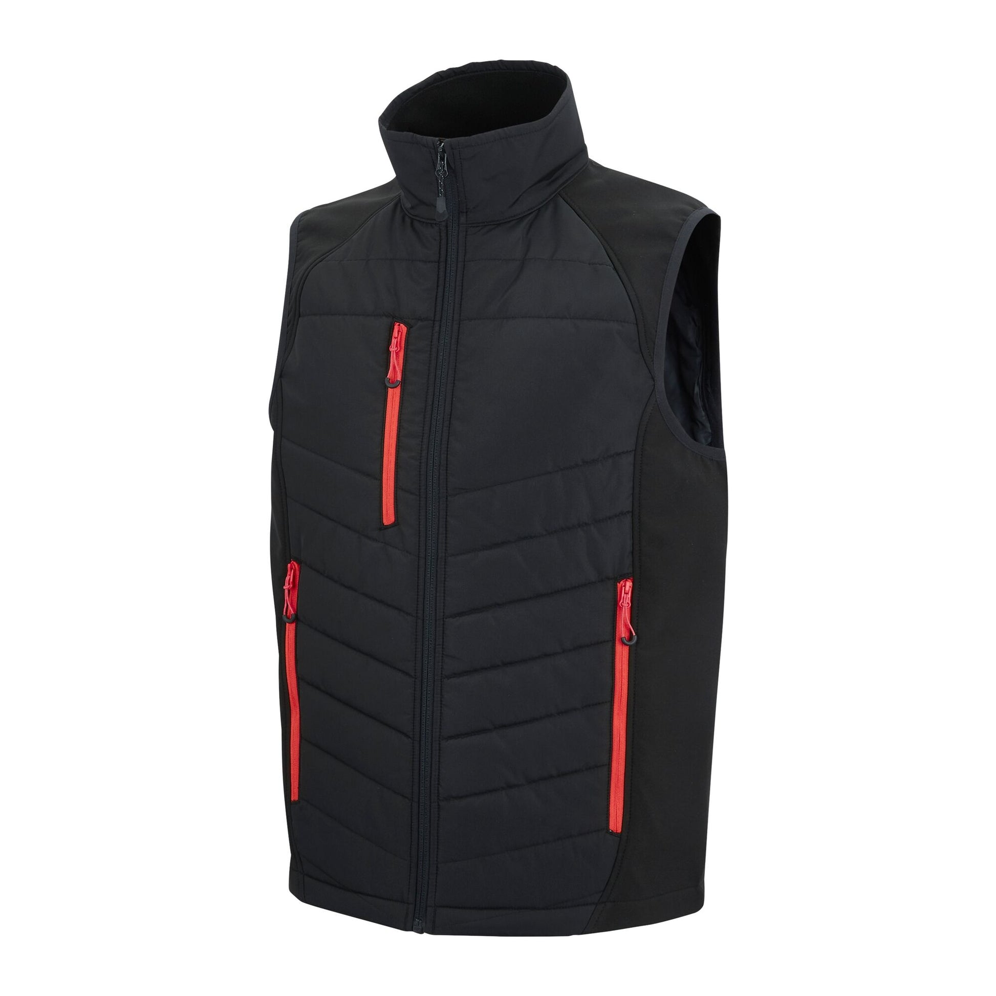Black-Classic Red - Side - Regatta Mens Full Zip Gilet
