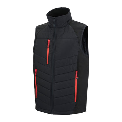 Black-Classic Red - Side - Regatta Mens Full Zip Gilet