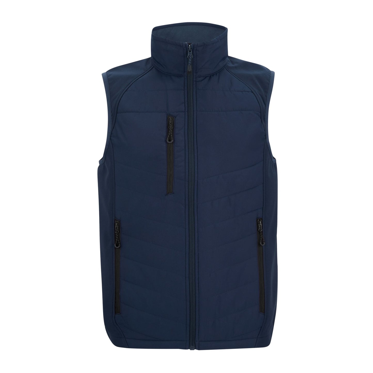 Navy-Ash - Front - Regatta Mens Full Zip Gilet