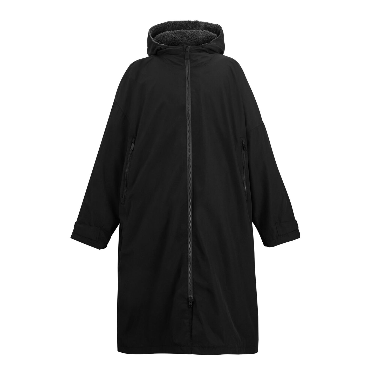 Black-Slate Grey - Front - Regatta Unisex Adult Changing Robe