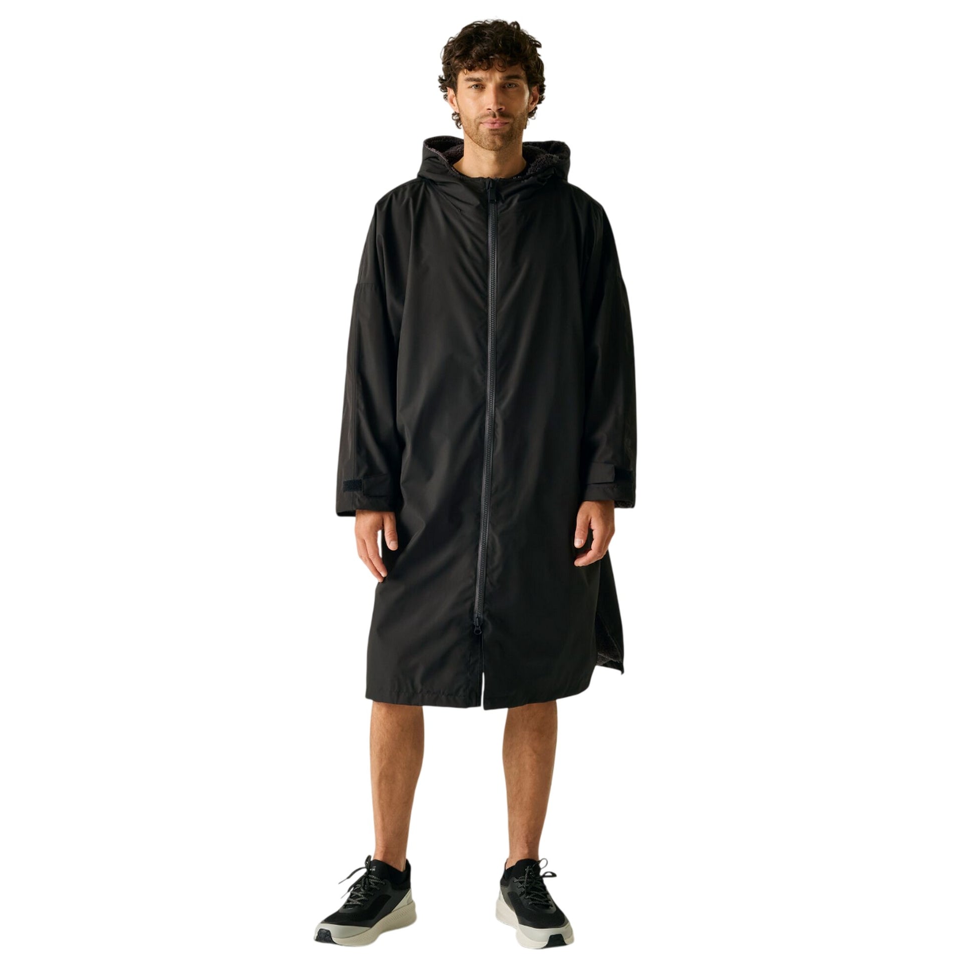Black-Slate Grey - Lifestyle - Regatta Unisex Adult Changing Robe