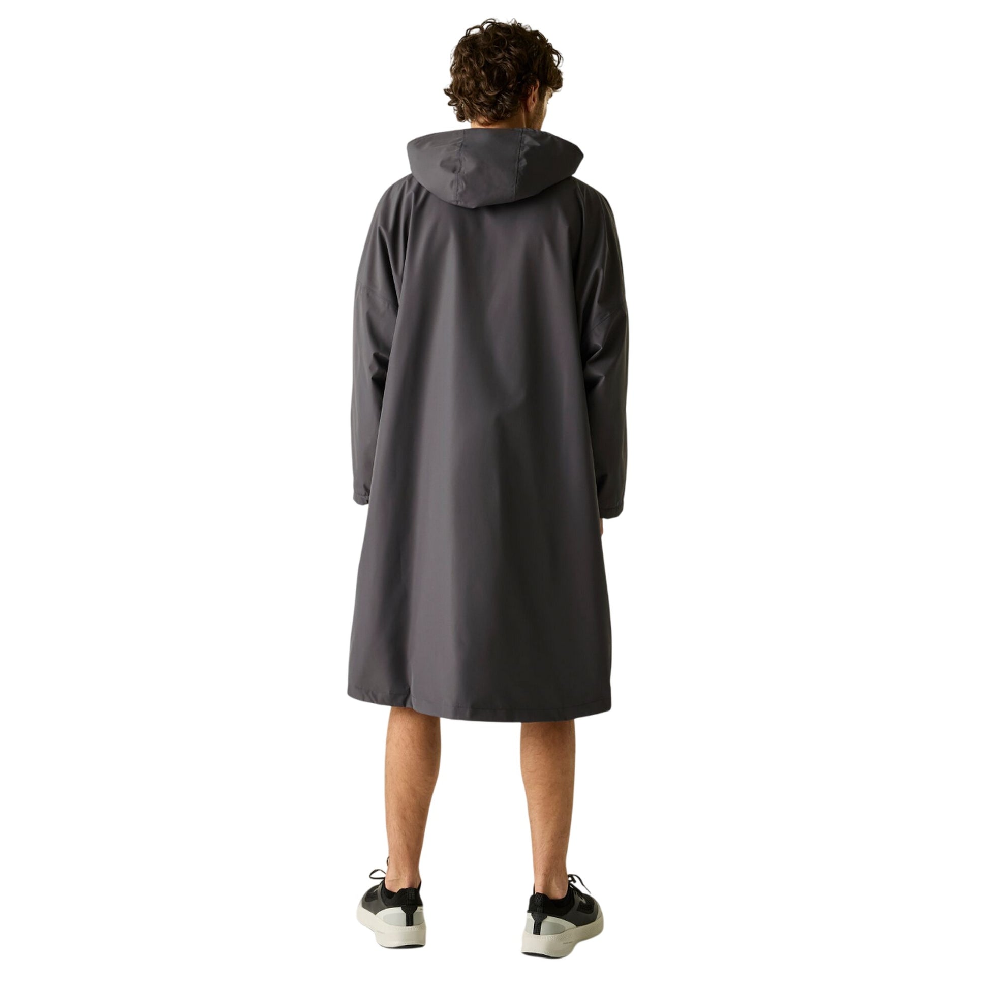 Slate Grey-Black - Pack Shot - Regatta Unisex Adult Changing Robe