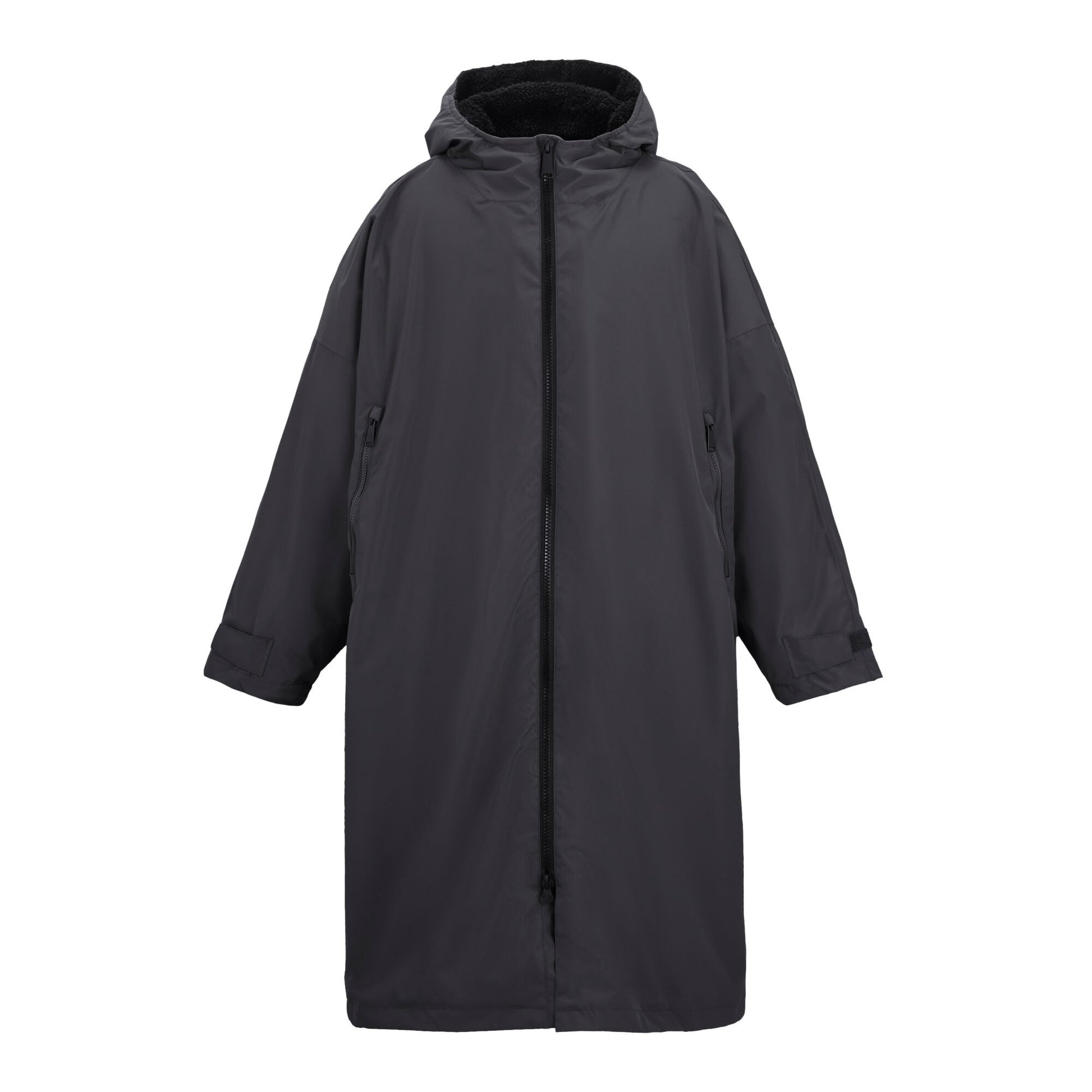 Slate Grey-Black - Front - Regatta Unisex Adult Changing Robe