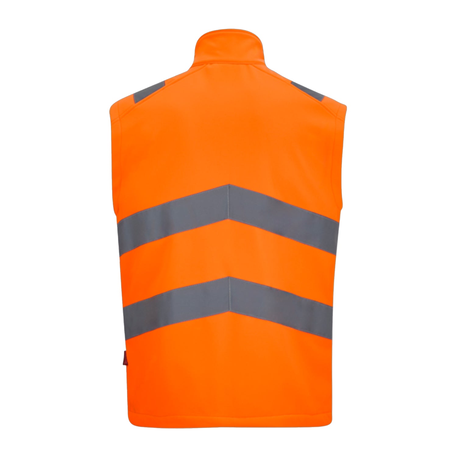 Orange - Back - Regatta Mens Pro Contract Ablaze Soft Full Zip Hi-Vis Vest