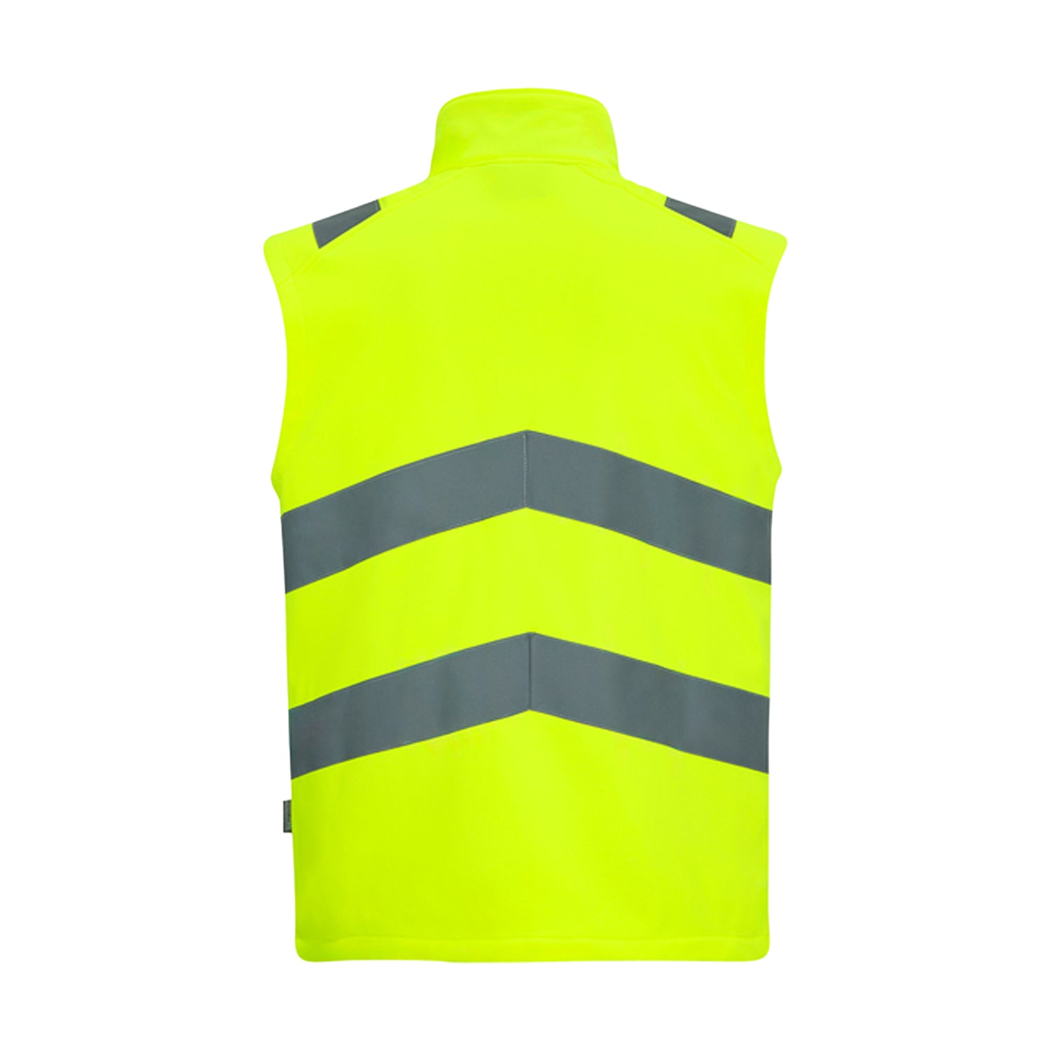 Yellow - Back - Regatta Mens Pro Contract Ablaze Soft Full Zip Hi-Vis Vest