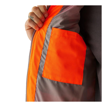 Orange - Side - Regatta Mens Thermal Two Tone Hi-Vis Vest