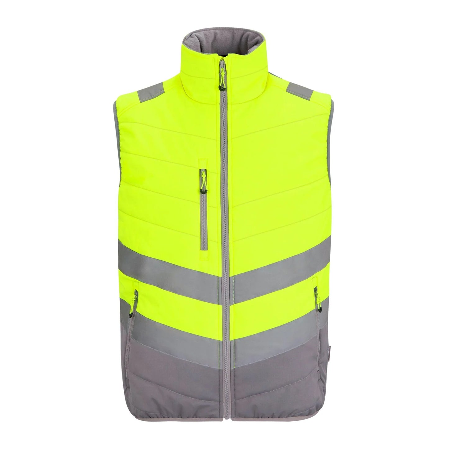 Yellow - Front - Regatta Mens Thermal Two Tone Hi-Vis Vest