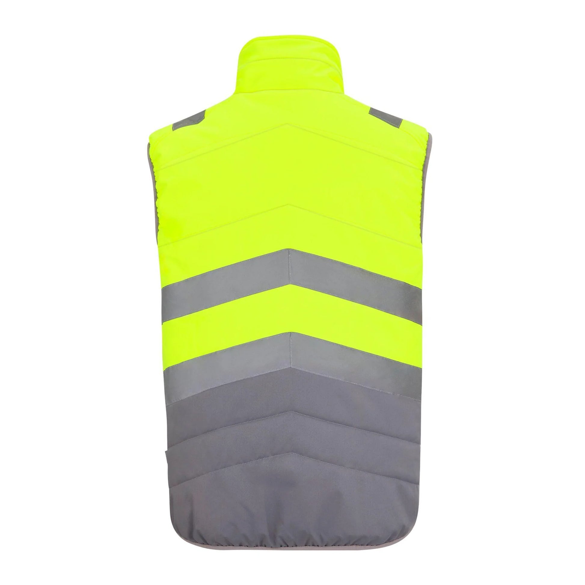 Yellow - Back - Regatta Mens Thermal Two Tone Hi-Vis Vest