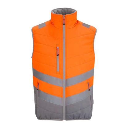 Orange - Front - Regatta Mens Thermal Two Tone Hi-Vis Vest