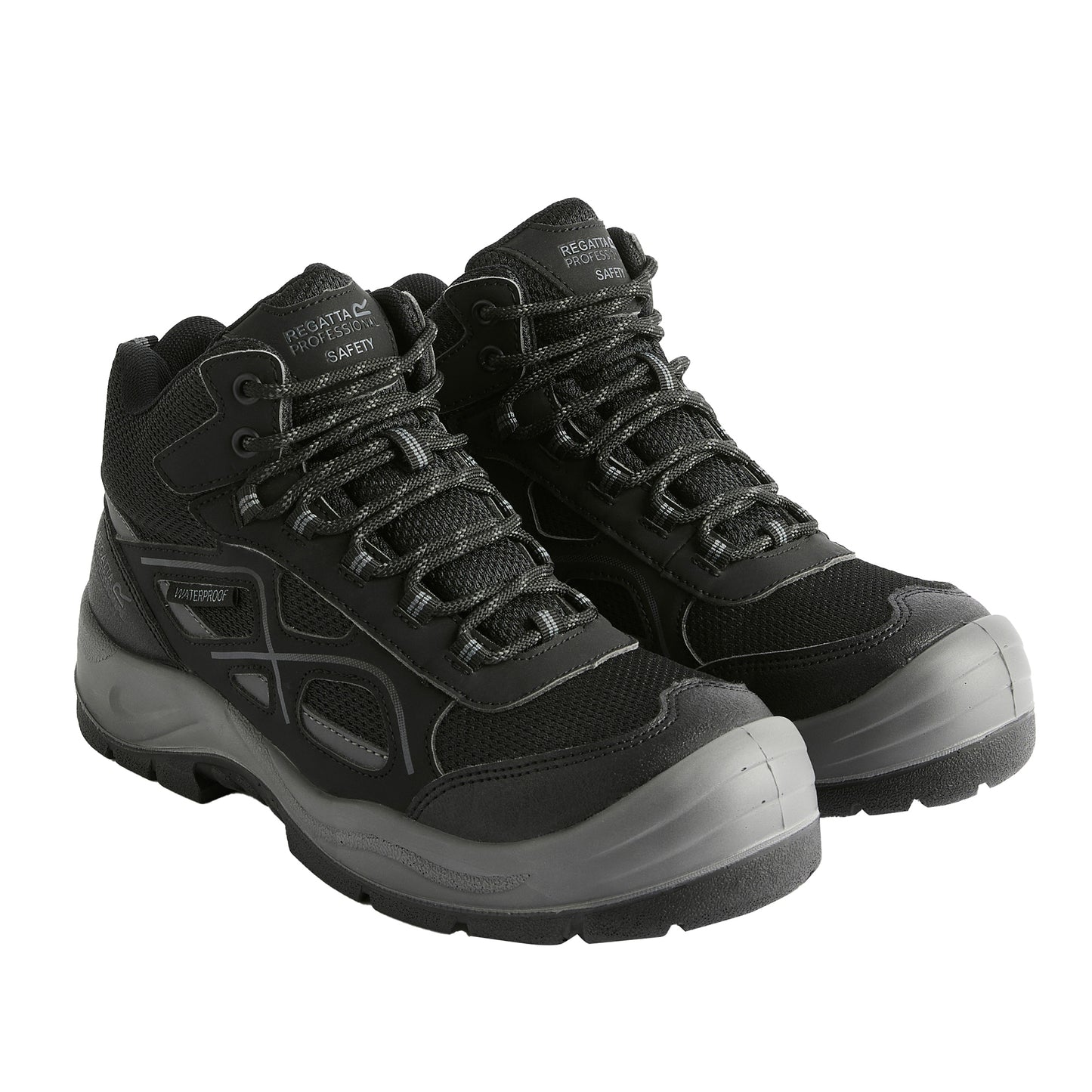 Black-Granite - Front - Regatta Mens Limestone Waterproof Safety Boots