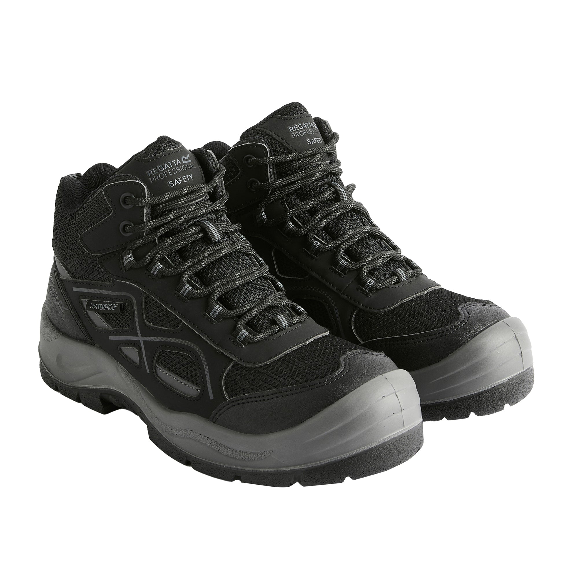 Black-Granite - Front - Regatta Mens Limestone Waterproof Safety Boots