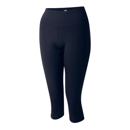 Navy - Side - Dare 2B Womens-Ladies Influential II Plain 3-4 Leggings