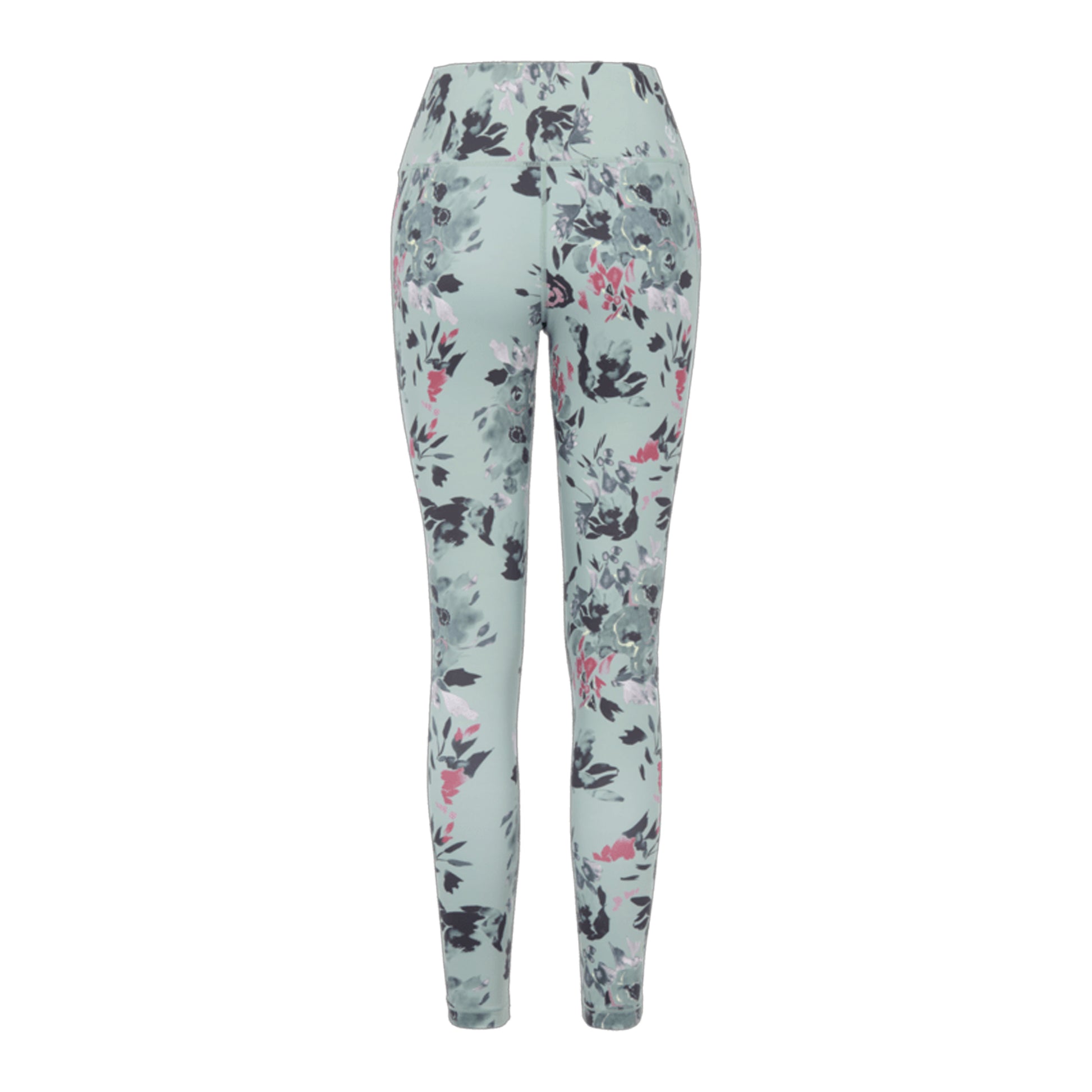 Glacier Green - Back - Regatta Womens-Ladies Influential II Floral Leggings