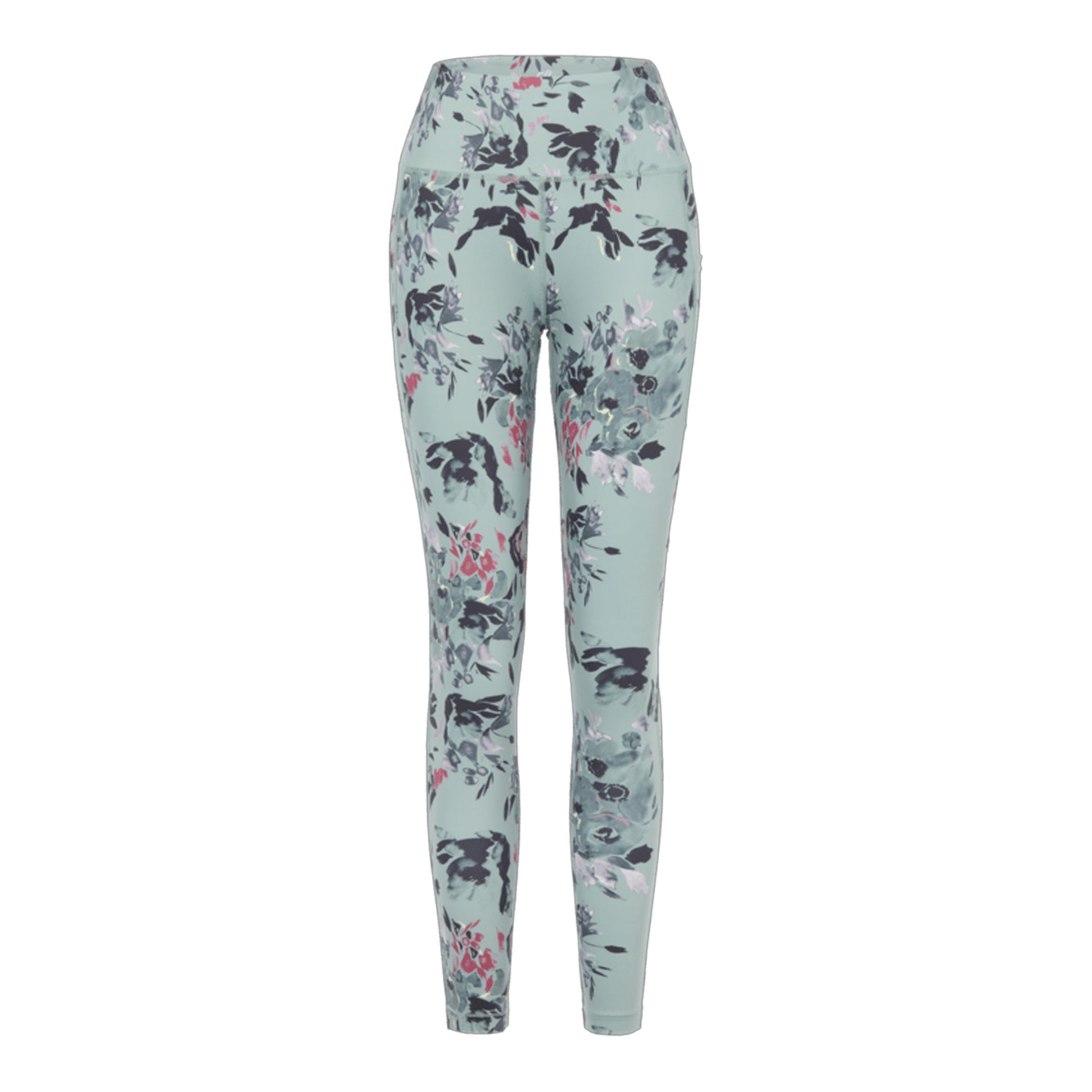 Glacier Green - Front - Regatta Womens-Ladies Influential II Floral Leggings