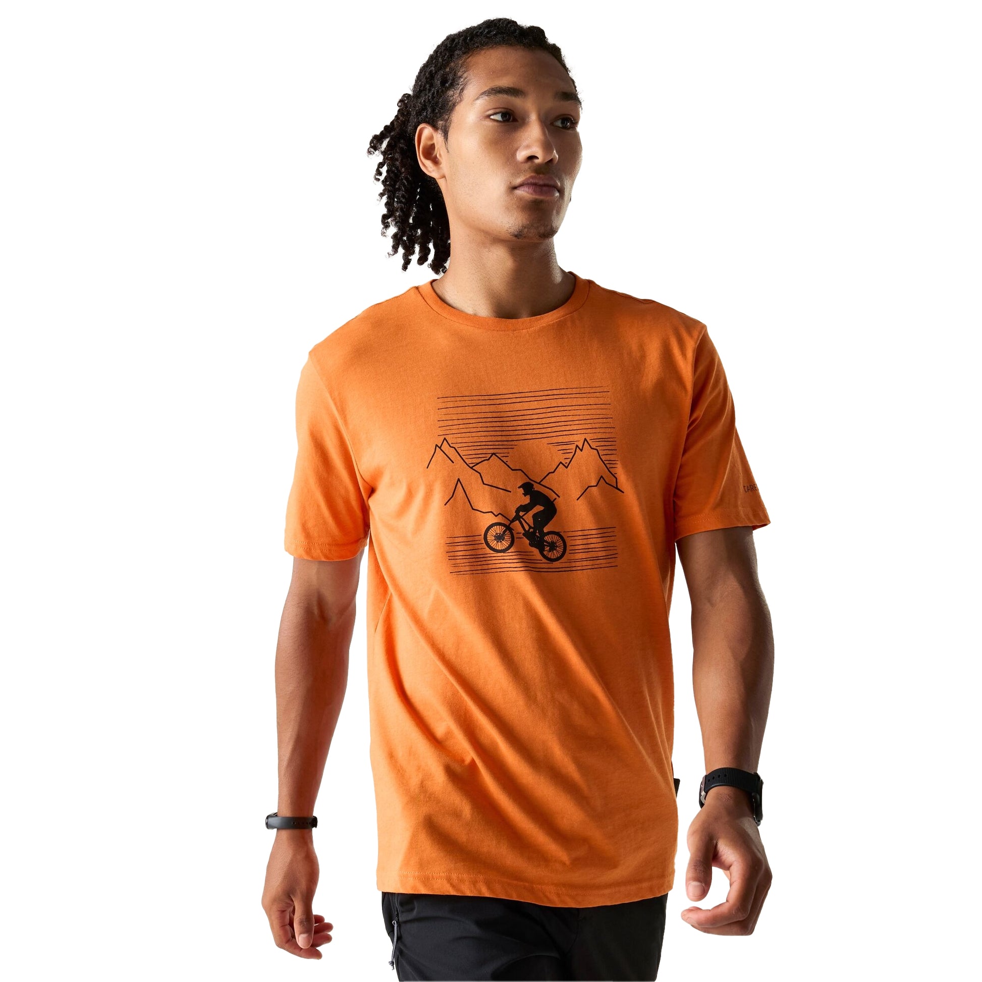 Burnt Orange - Lifestyle - Dare 2B Mens Movement III Mountain Bike T-Shirt