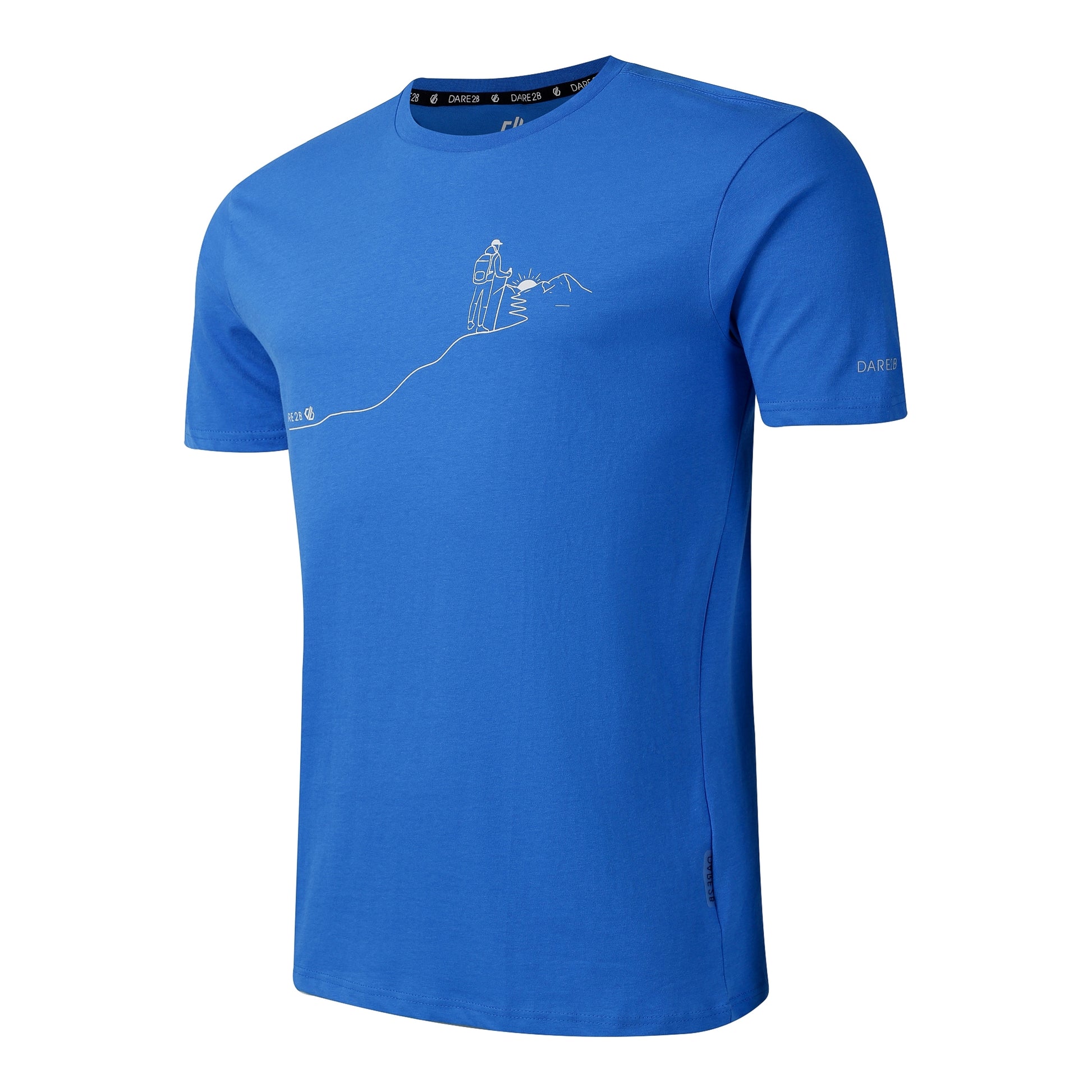 Oxford Blue - Side - Dare 2B Mens Movement III Hiking Trail T-Shirt