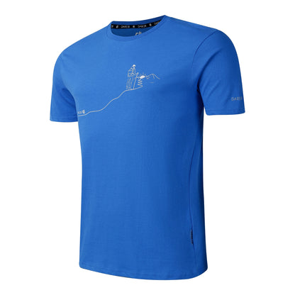 Oxford Blue - Side - Dare 2B Mens Movement III Hiking Trail T-Shirt