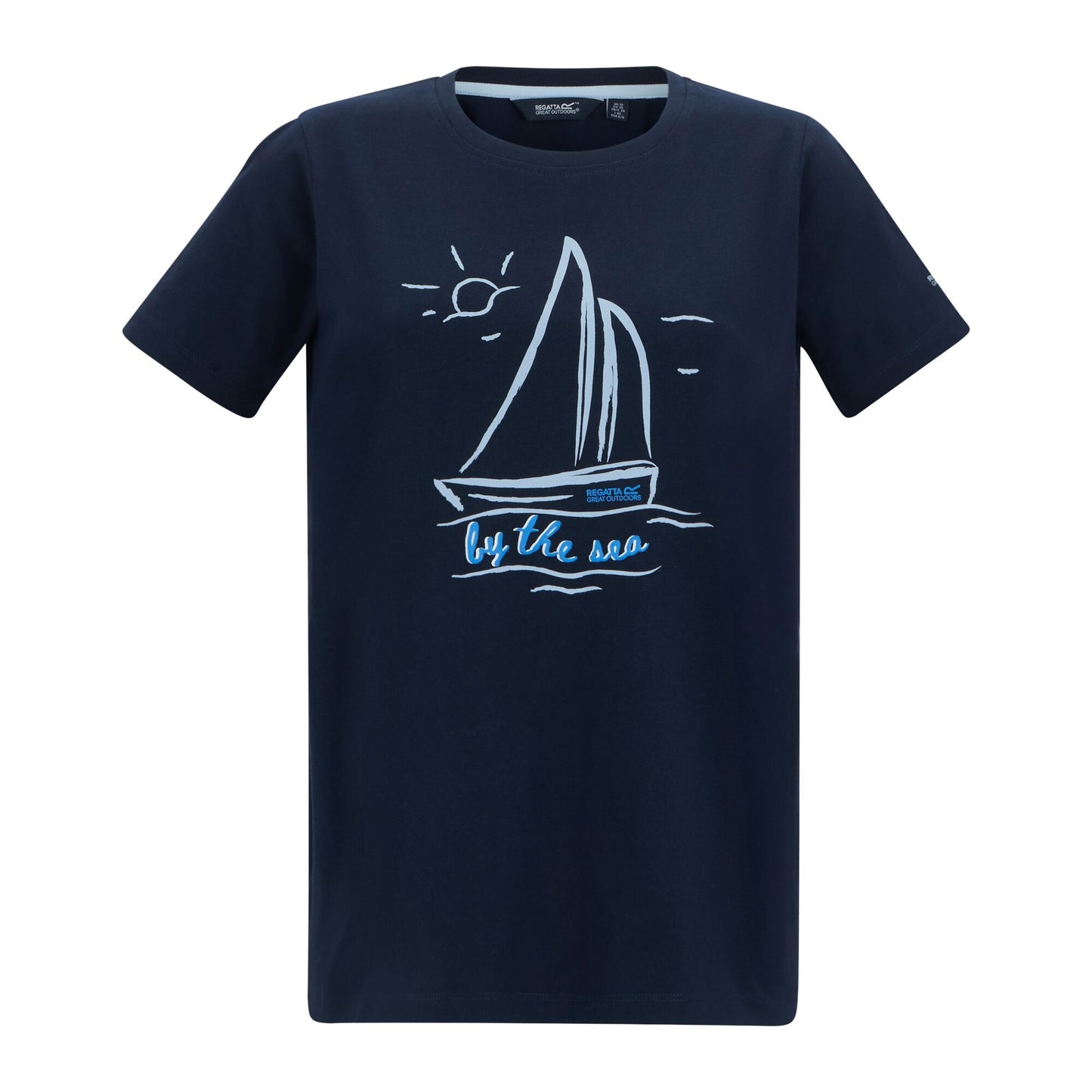 Navy - Front - Regatta Womens-Ladies Filandra VX Sailboat T-Shirt