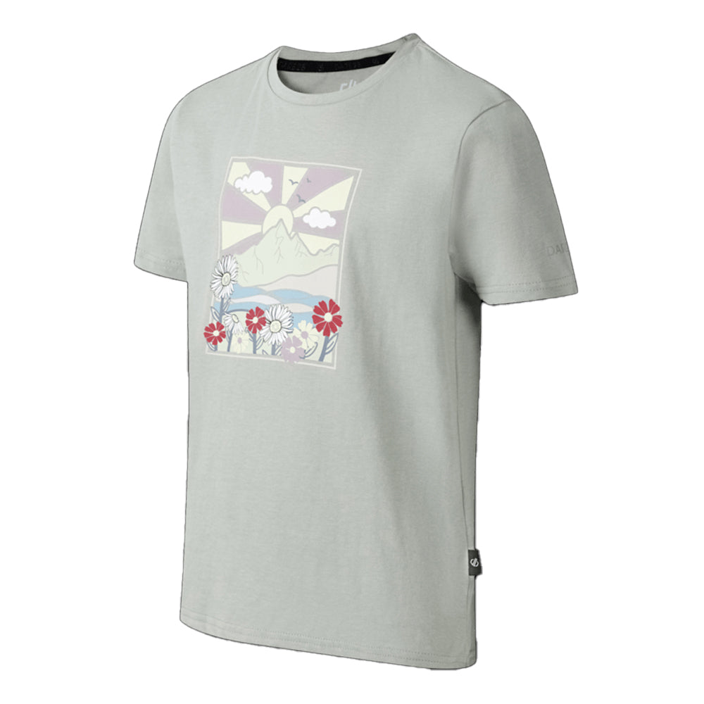 Glacier Green - Side - Dare 2B Childrens-Kids Trailblazer III Mountain T-Shirt