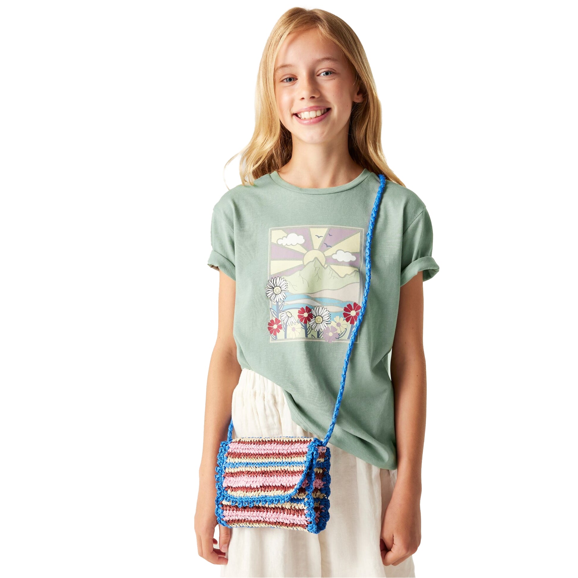 Glacier Green - Lifestyle - Dare 2B Childrens-Kids Trailblazer III Mountain T-Shirt