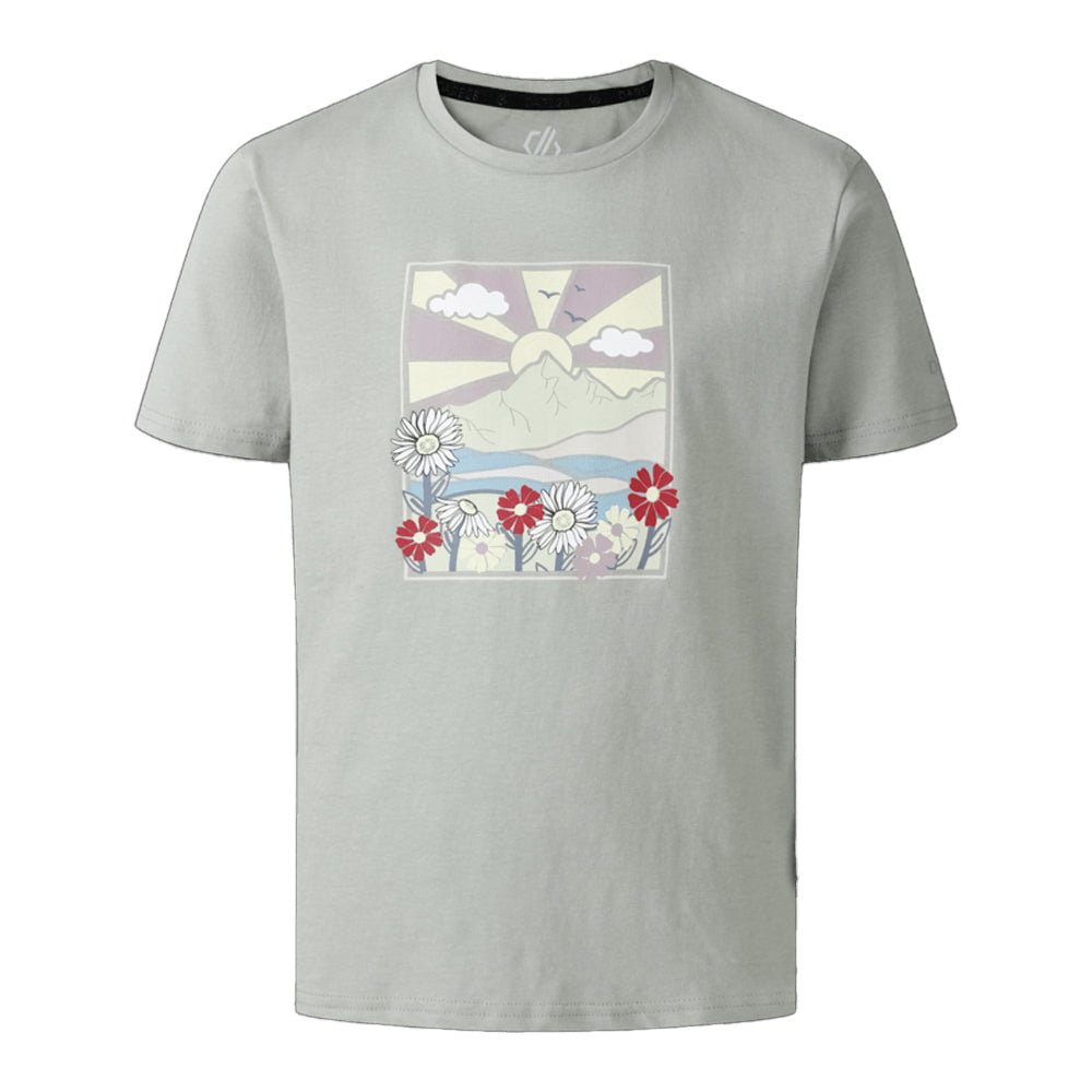 Glacier Green - Front - Dare 2B Childrens-Kids Trailblazer III Mountain T-Shirt