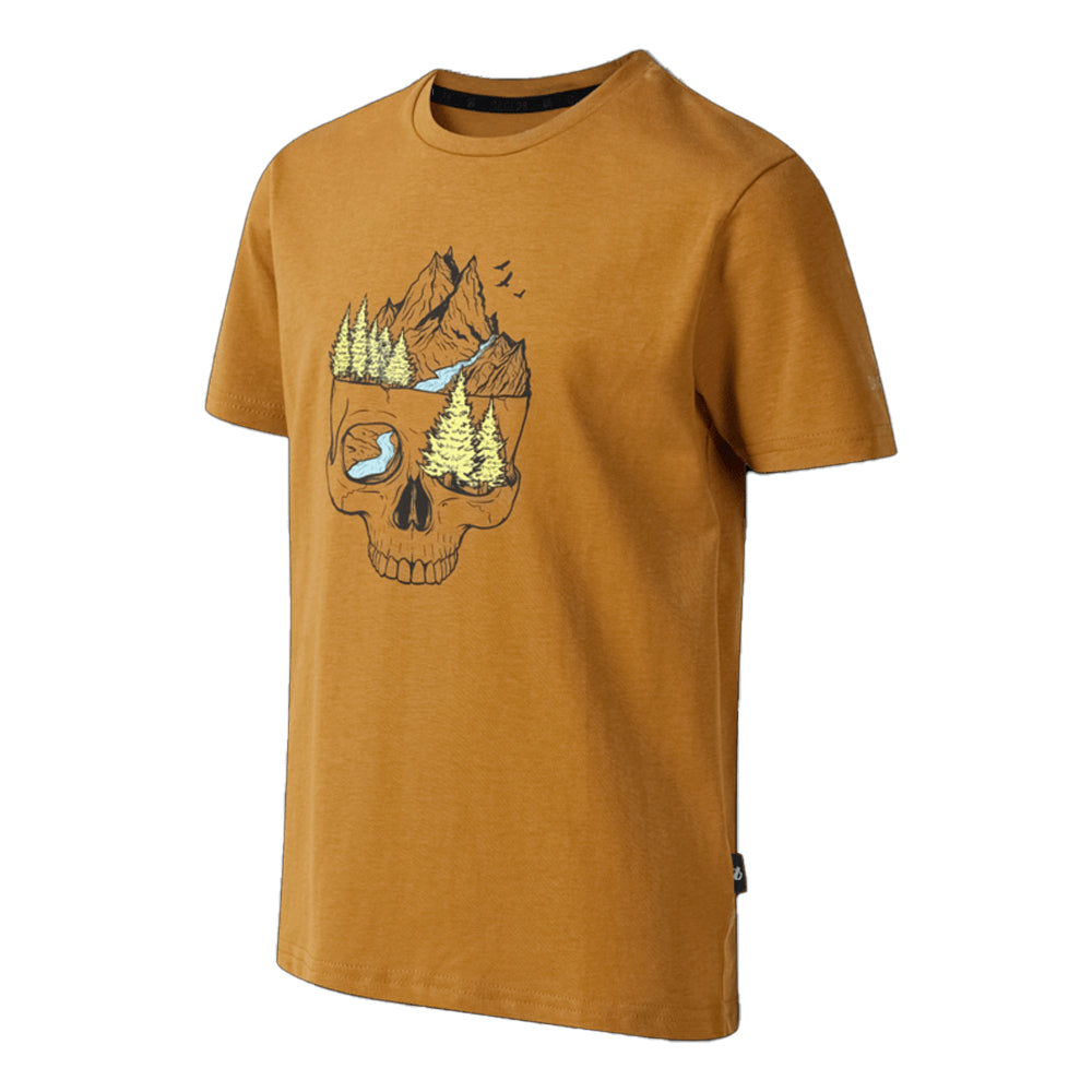 Dark Cumin Yellow - Side - Dare 2B Childrens-Kids Trailblazer III Skull T-Shirt