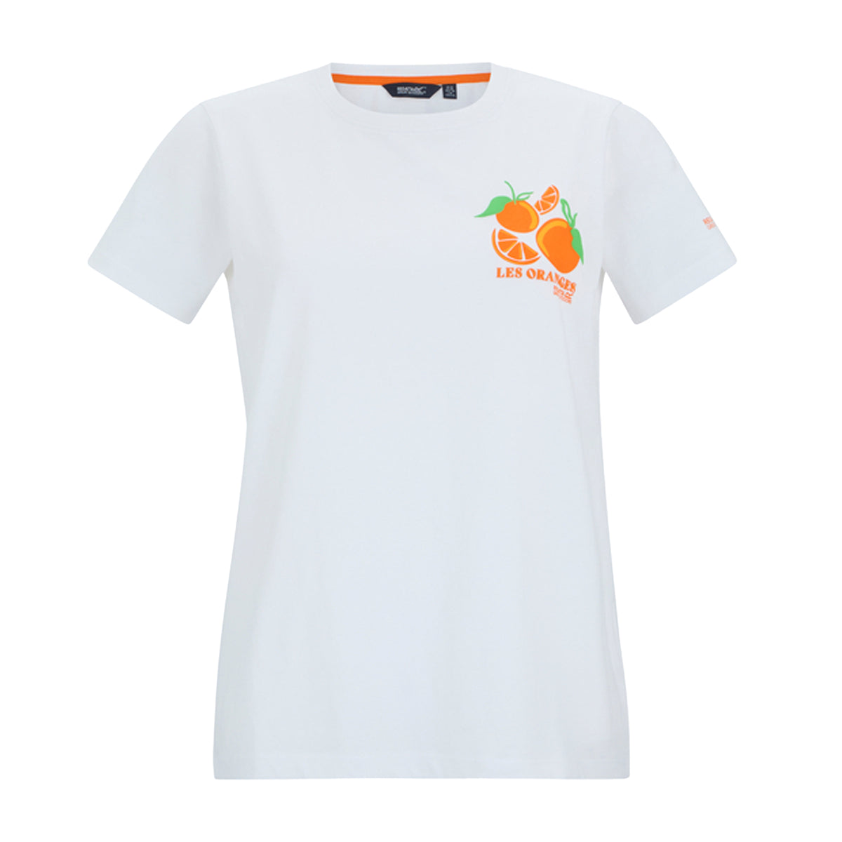 White - Front - Regatta Womens-Ladies Filandra VX Orange T-Shirt