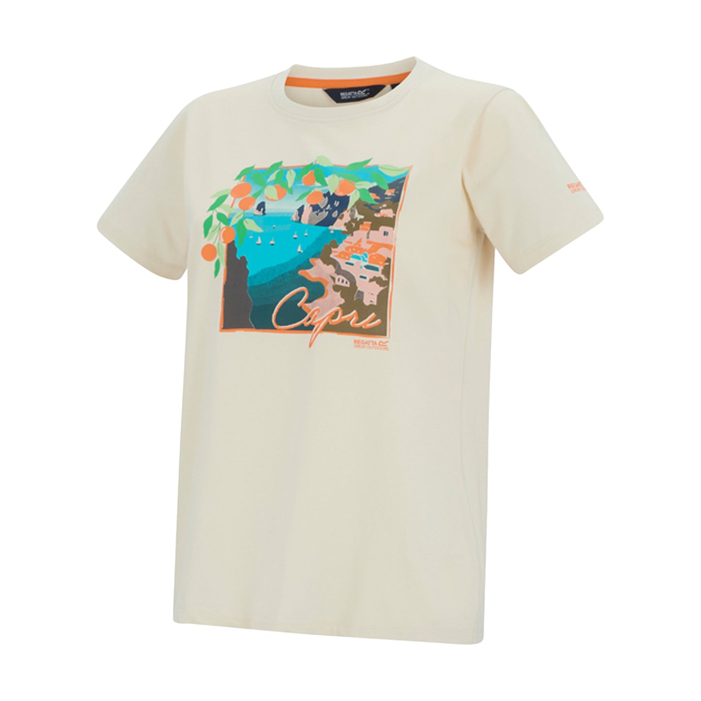 Light Vanilla - Side - Regatta Womens-Ladies Filandra VX Capri Seaside T-Shirt