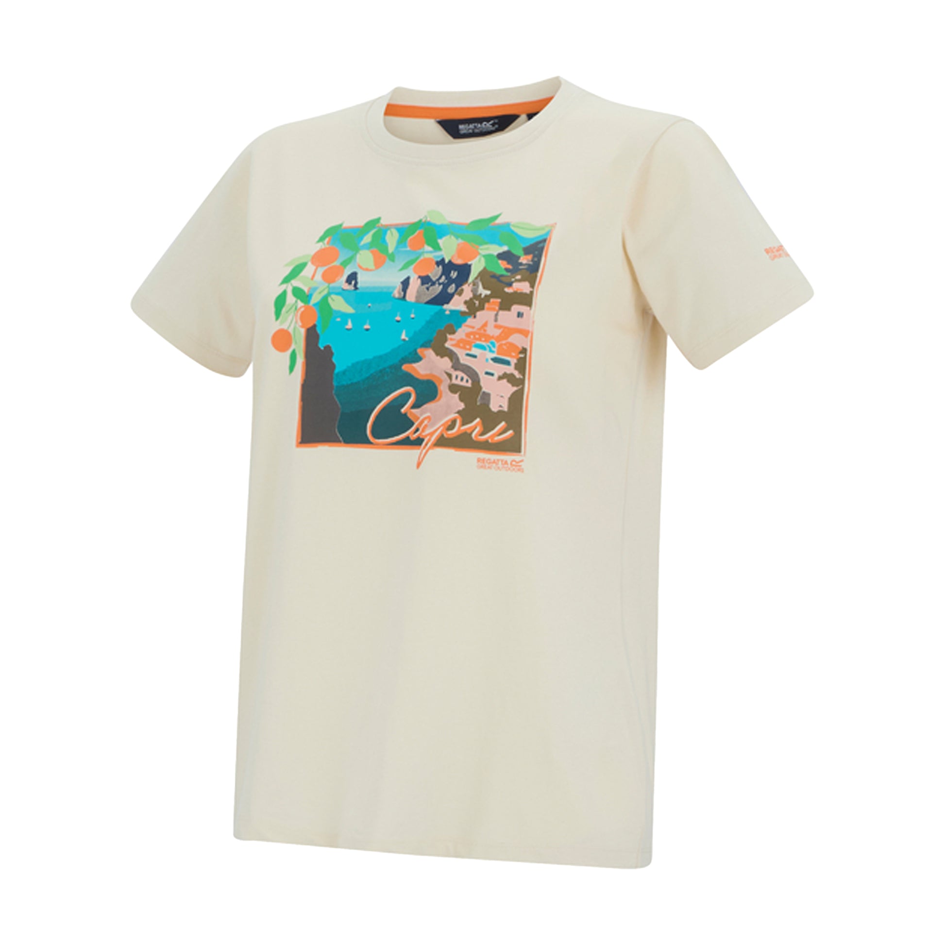 Light Vanilla - Side - Regatta Womens-Ladies Filandra VX Capri Seaside T-Shirt